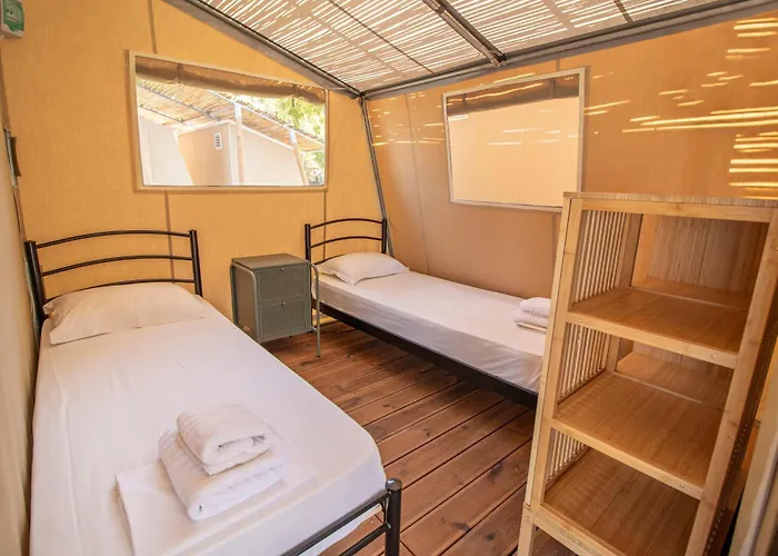 キャンプ場 Armenistis Mediterranean Camping Village サルティ